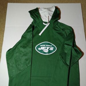 NFL Fanatics Mens NEW w/Tags Jets Green Hoodie w/New York Jets on Hood - sz. M